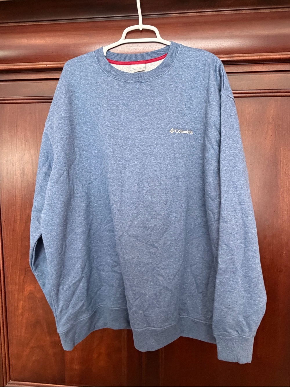 Columbia Men's Heather Blue Crewneck Pullover